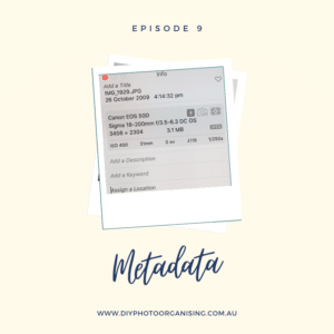 Metadata in photo management