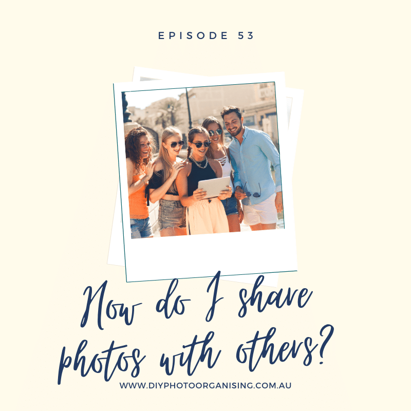 How do I share photos with others?